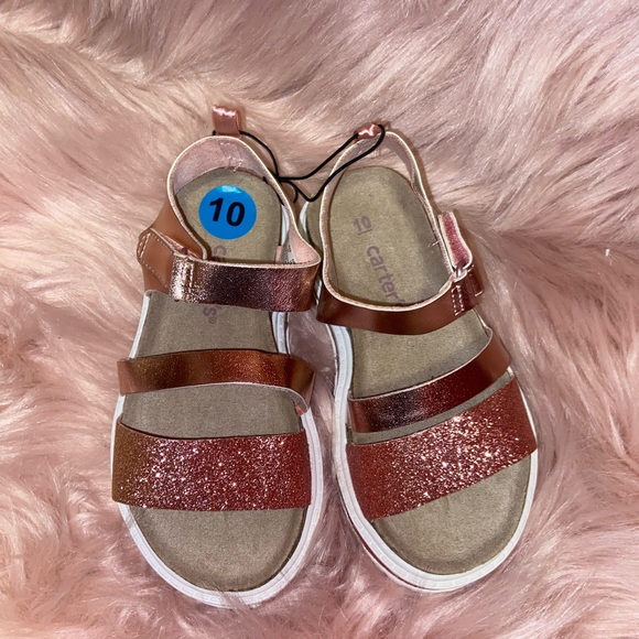 Brand New Pink Carters Sandals Size 10 - Picture 2 of 3